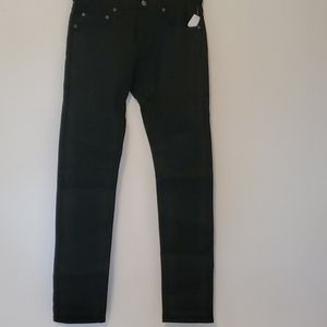 NWT Kaihara Selvage Slim Black Jeans Size 30x34